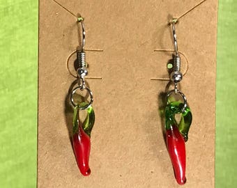 Chili Pepper earrings (spicy peppers)(hot peppers)