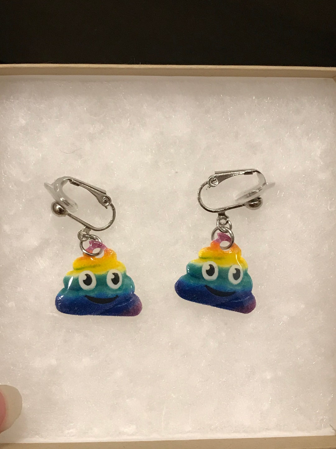 Rainbow Poop Earrings (poop Emoji Earrings , Poop Jewelry , Potty ...