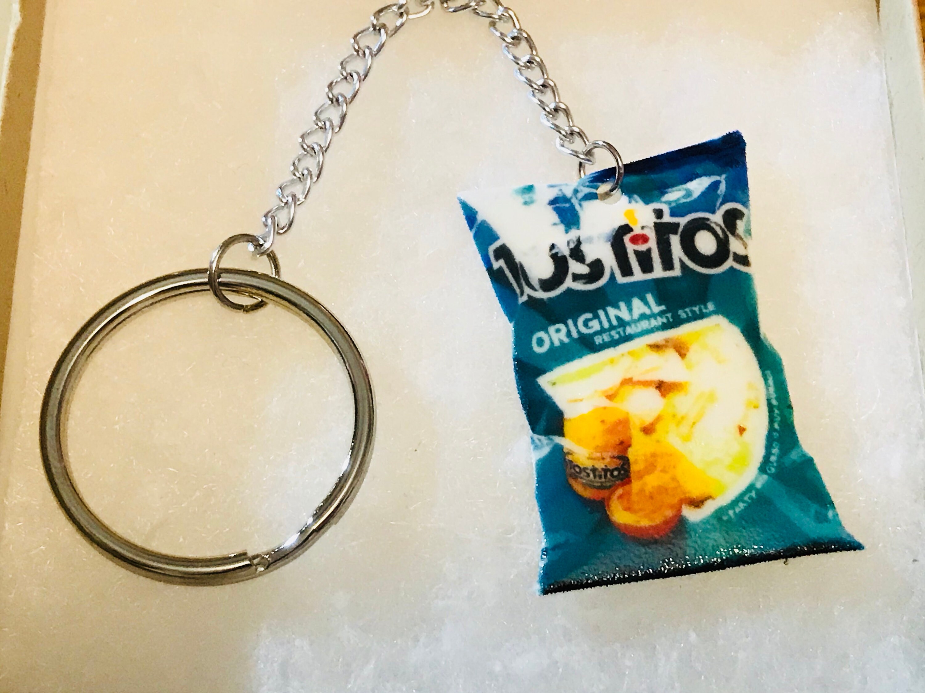 Junk food keychaintortilla chip keychain tortilla chip Etsy