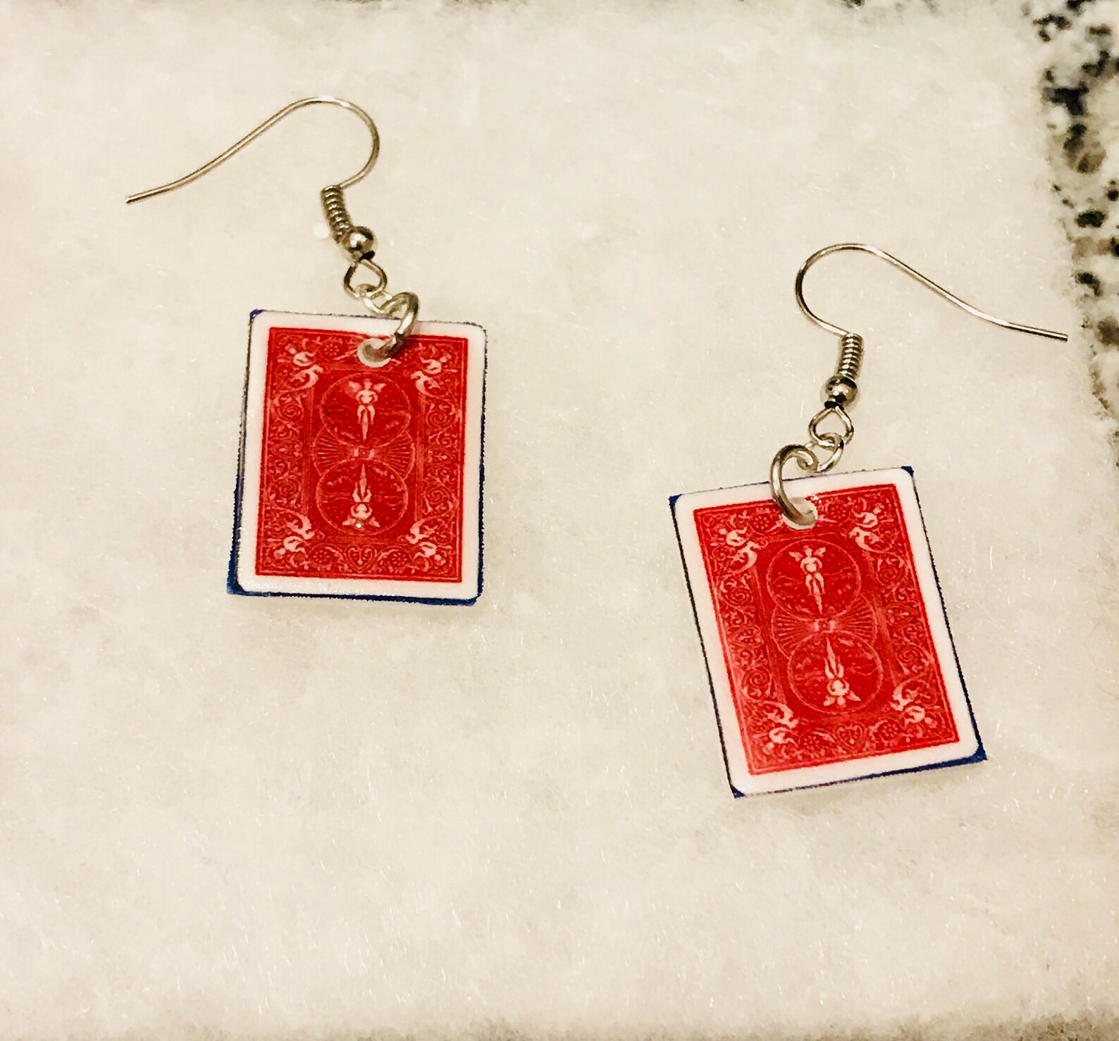 Playing Cards Earrings rummy Earrings Deck of Cards Etsy
