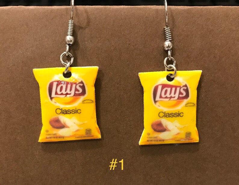 Junk Food Keychainoriginal Potato Chips Keychain Original Etsy