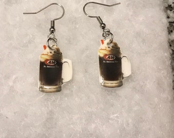 Soda earrings (junk food earrings , soda jewelry, junk food jewelry, miniature food earrings, sweet snacks, munchie, fizzy drink earrings)