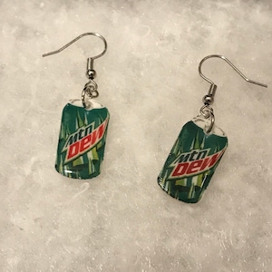 Soda earrings (junk food earrings , soda jewelry, junk food jewelry, miniature food earrings, sweet snacks, munchie, fizzy drink earrings)