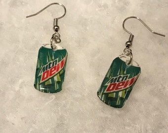 Soda earrings (junk food earrings , soda jewelry, junk food jewelry, miniature food earrings, sweet snacks, munchie, fizzy drink earrings)