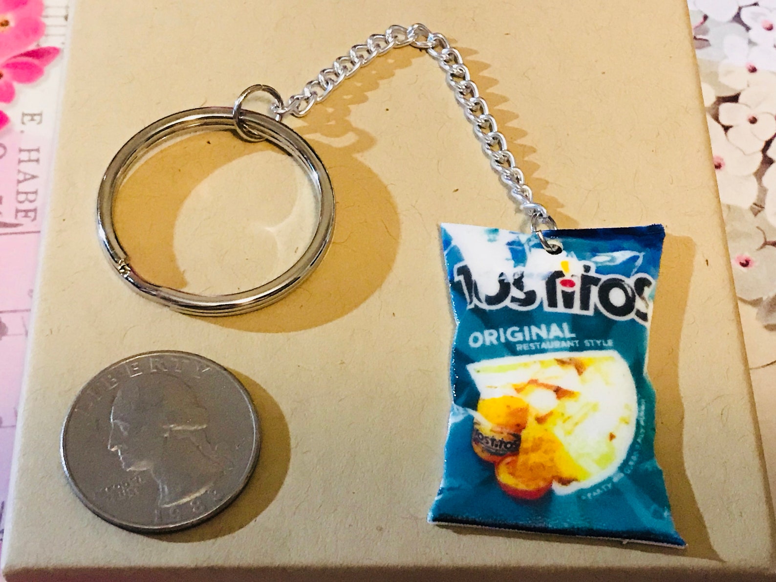 Junk food keychaintortilla chip keychain tortilla chip Etsy