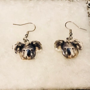 Wild animals earrings (zoo earrings, africa animal earrings, animal jewelry, lions, bears, alligators, meerkat, giraffe, penguin, elephant)