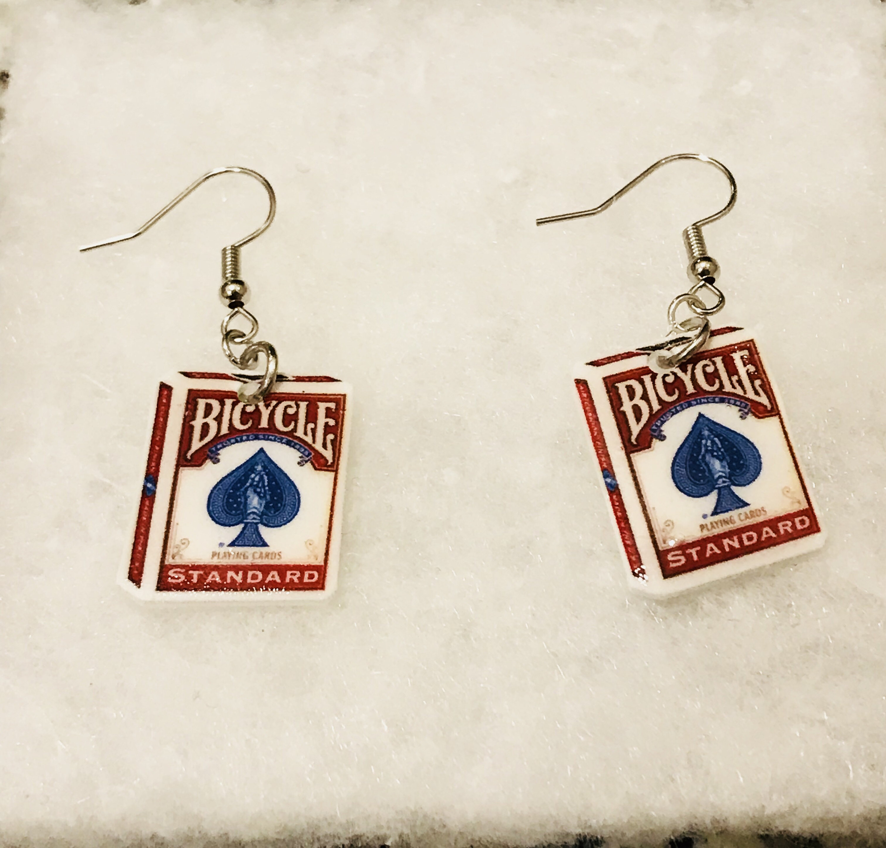 Playing Cards Earrings rummy Earrings Deck of Cards Etsy