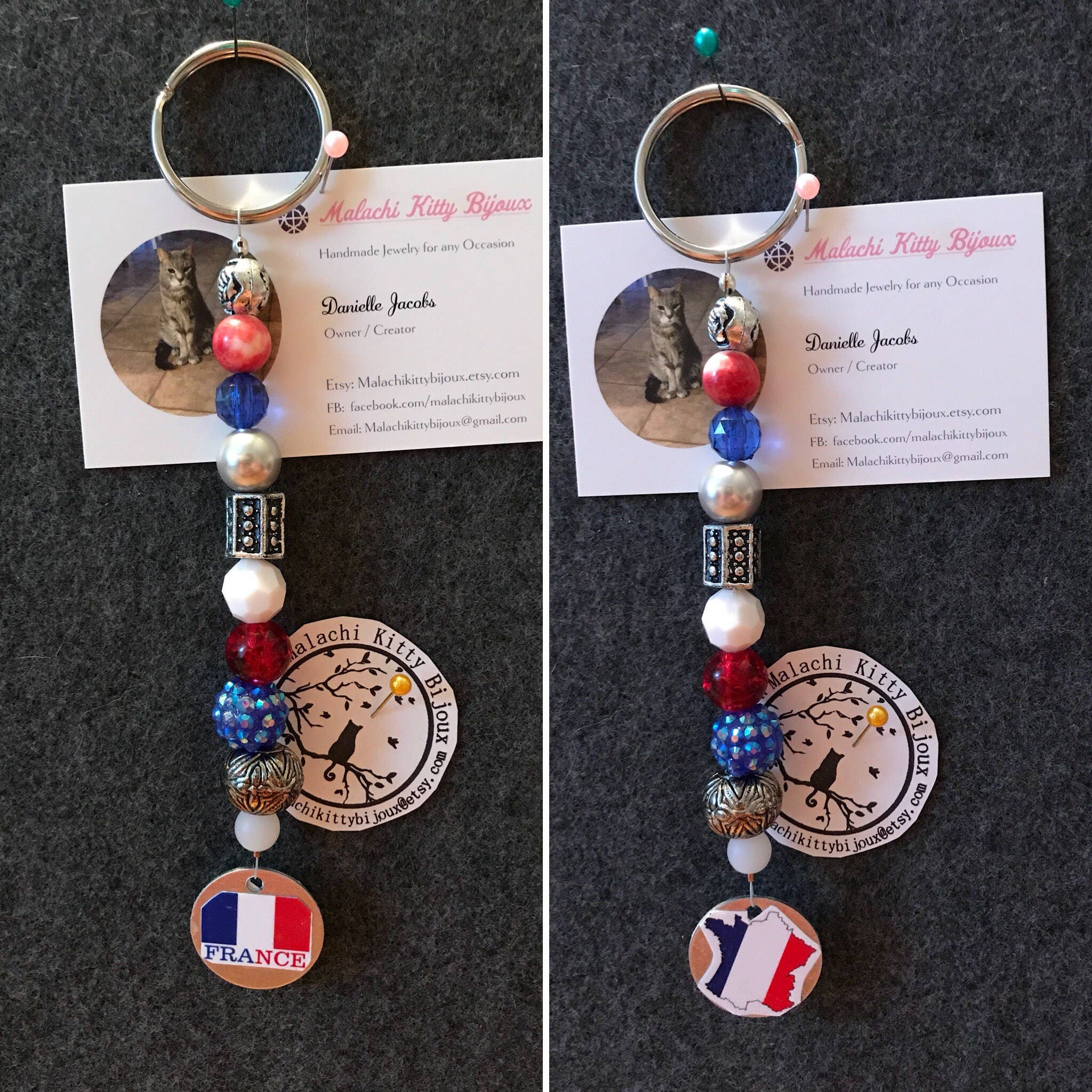 Nation Keychains (choose Your Country)(usa, Ireland, Australia, Germany ...