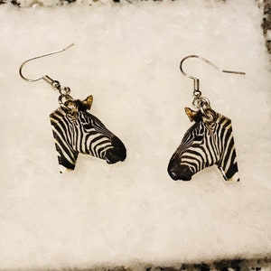 Wild animals earrings (zoo earrings, africa animal earrings, animal jewelry, lions, bears, alligators, meerkat, giraffe, penguin, elephant)