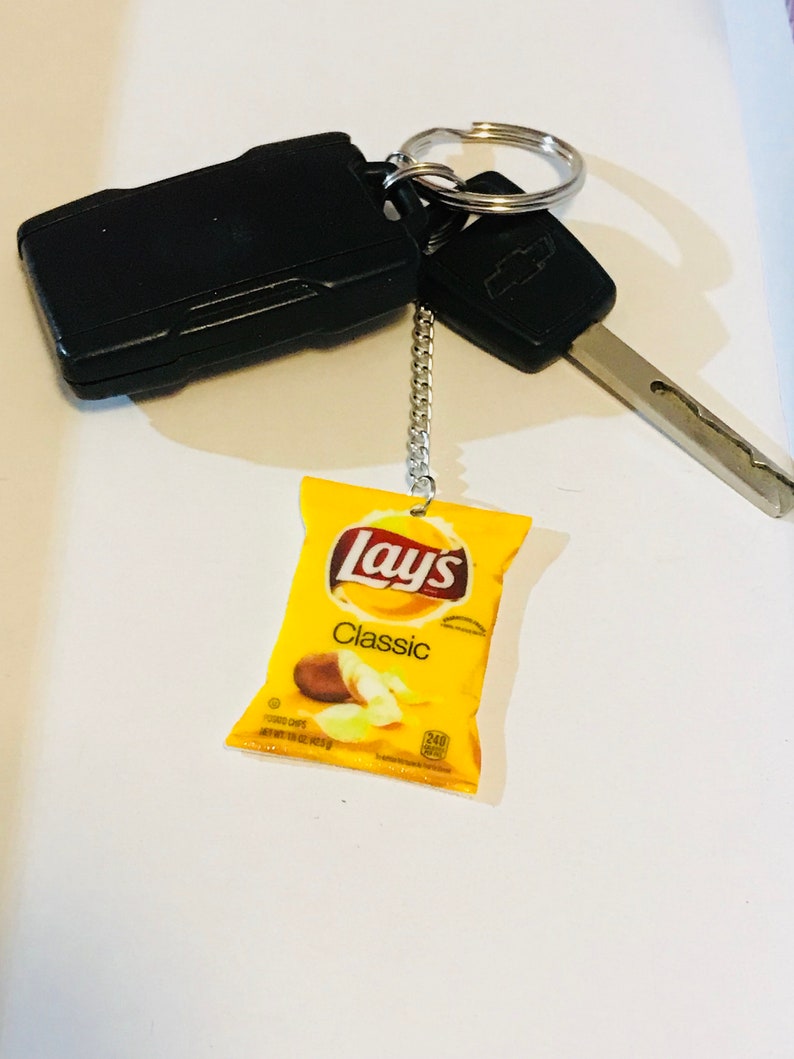 Junk food keychainOriginal potato chips keychain Original Etsy