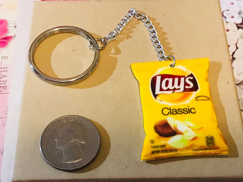 Junk Food Keychainoriginal Potato Chips Keychain Original Etsy