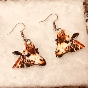 Wild animals earrings (zoo earrings, africa animal earrings, animal jewelry, lions, bears, alligators, meerkat, giraffe, penguin, elephant)