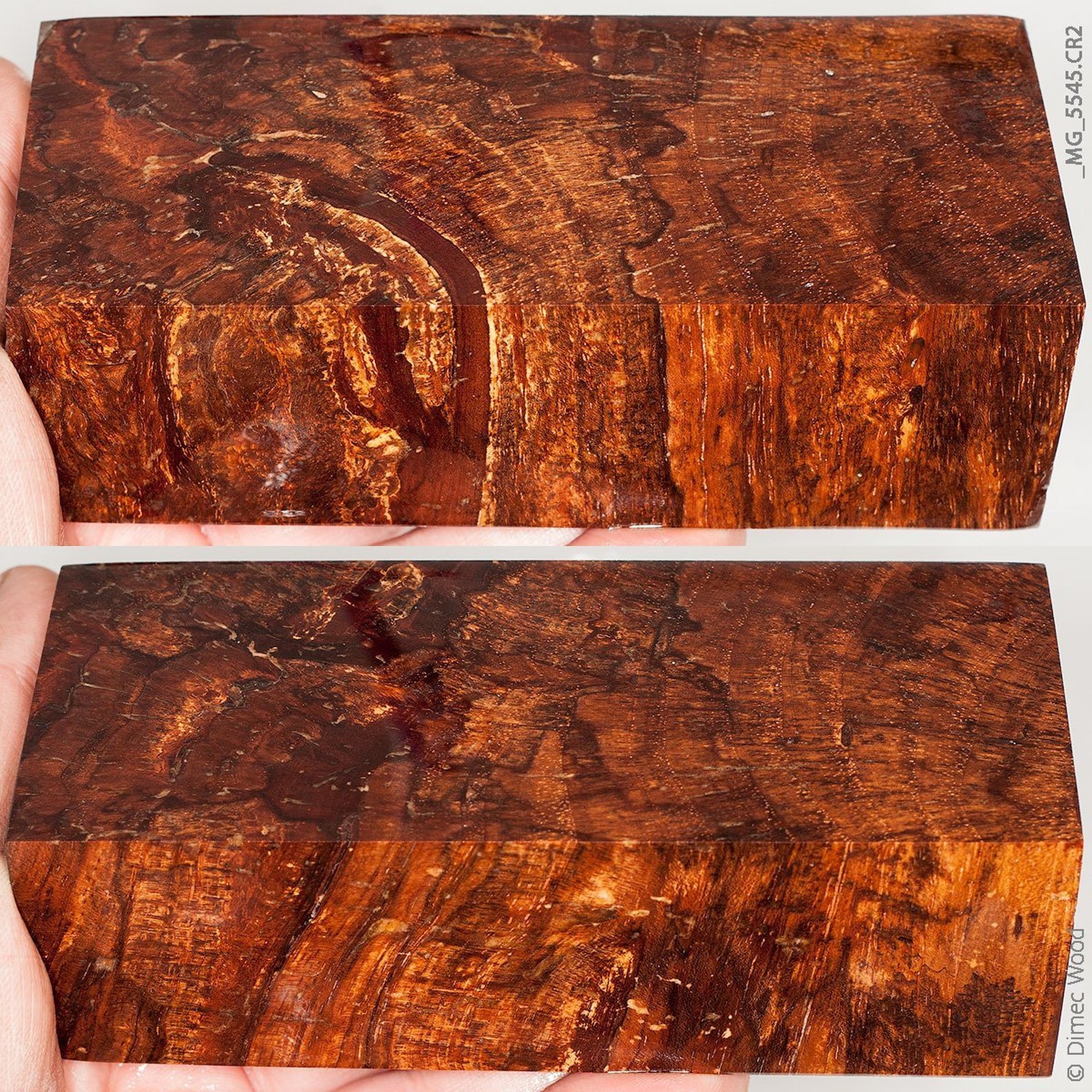 Stabilized spalted hackberry wood block Wood Knife Handle Etsy