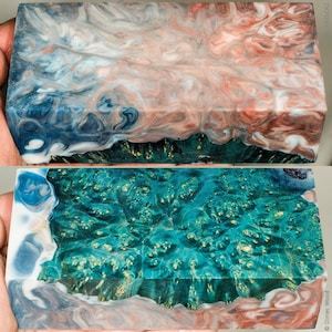 Stabilized hybrid wood box elder burl block– for knife handles, pens, ring blanks, turning and carving, wood for crafts