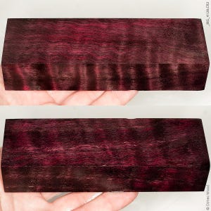 Stabilized curly cotton wood block– for knife handles, pens, ring blanks, turning and carving, wood for crafts