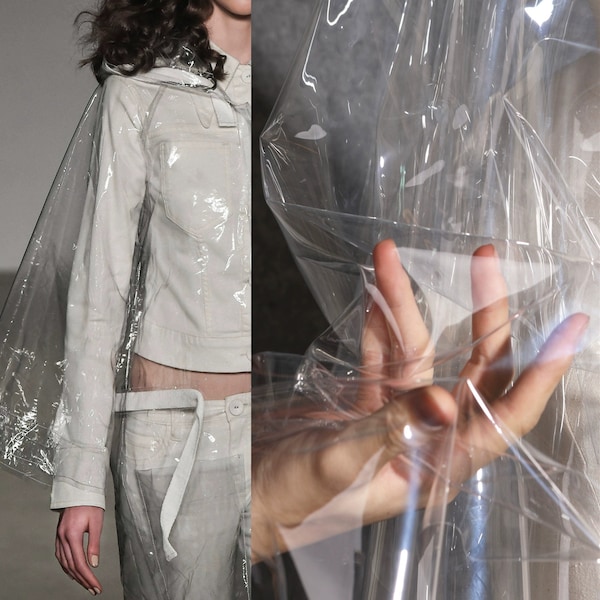 Fully transparent TPU fabric,Raincoat Waterproof Bag PVC Fabric,Designer Fabric