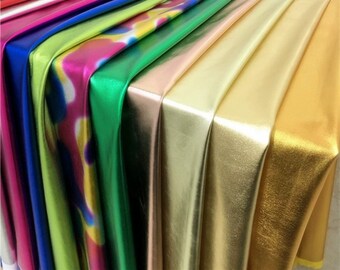 Tela de licra elástica brillante: vestidos de fiesta y decoración de bodas.
