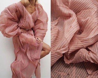 7 Colors Pleated fabric,Wrinkle Chiffon Fabric,Design Fabric,Dress Fabric