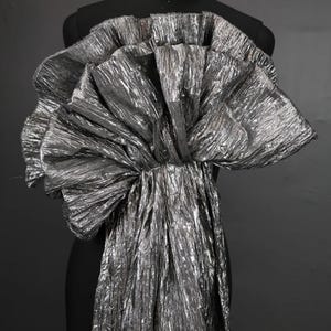 6 Colors Pleated Fabric,Shimmer Wrinkle Crumple accordion Fabric,Upholstery Fabric,DIY Texture Background,Party Decor,DIY Supplies