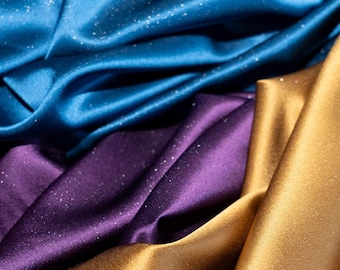 Glitter Acetate Fabric: Shimmering Starry Sky Design - Wedding, DIY Craft