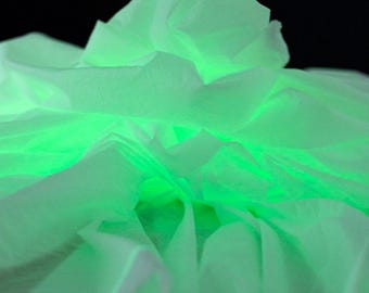 Reflective Fluorescent Fabric,Waterproof Fabric,Night-luminous Fabric for Stage Costumes,DIY Craft