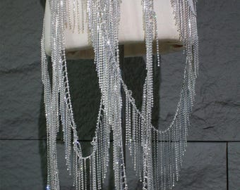 12 cm Rhinestone Fringe,Statement Performance Costume Jewelry,Party fringe,Costume Tassel Supplies