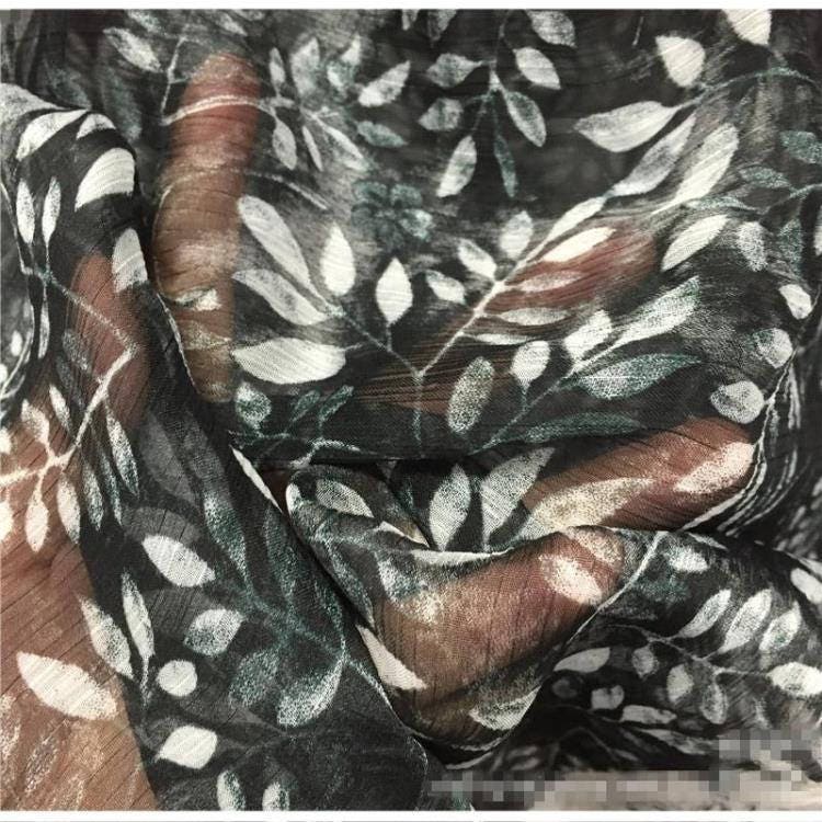 Fall Leaf Silk Chiffon Petal 600 Fabric main image 1