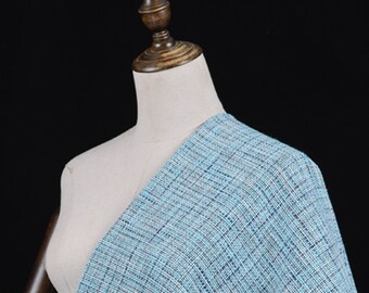 Blue Organic Linen Fabric: Clothing & Craft Fabric by the Yard