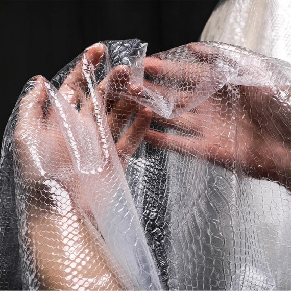 Transparent Snake Scale TPU Fabric: Waterproof Bag Material