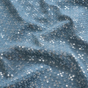 Tessuto denim blu/blu navy, tessuto denim lavato con paillettes morbide, tessuto di cotone spesso, tessuto per abbigliamento, tessuto fai da te