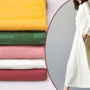 Spring autumn linen fabric medium weight linen cotton fabric flax fabric orgnic linen fabric craft by Half yard
