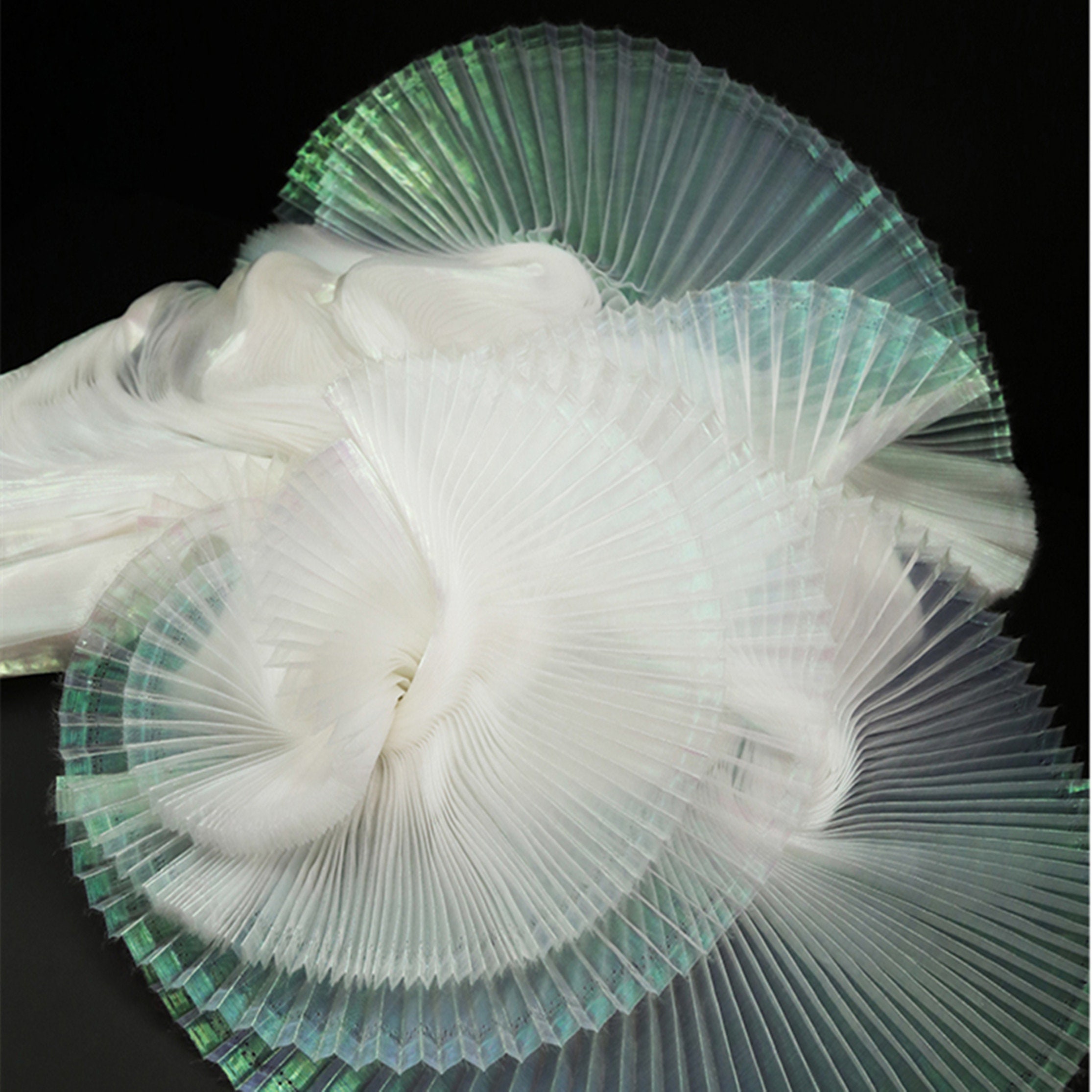 12 Colors Tripe Pleated Fabric,wrinkle Chiffon Fabric,sew for Pleated ...