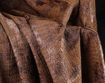 Gilding Brown Knit Fabric,Retro Designer Fabric for Dresses,Skirts,Upholstery,Sewing Fabric