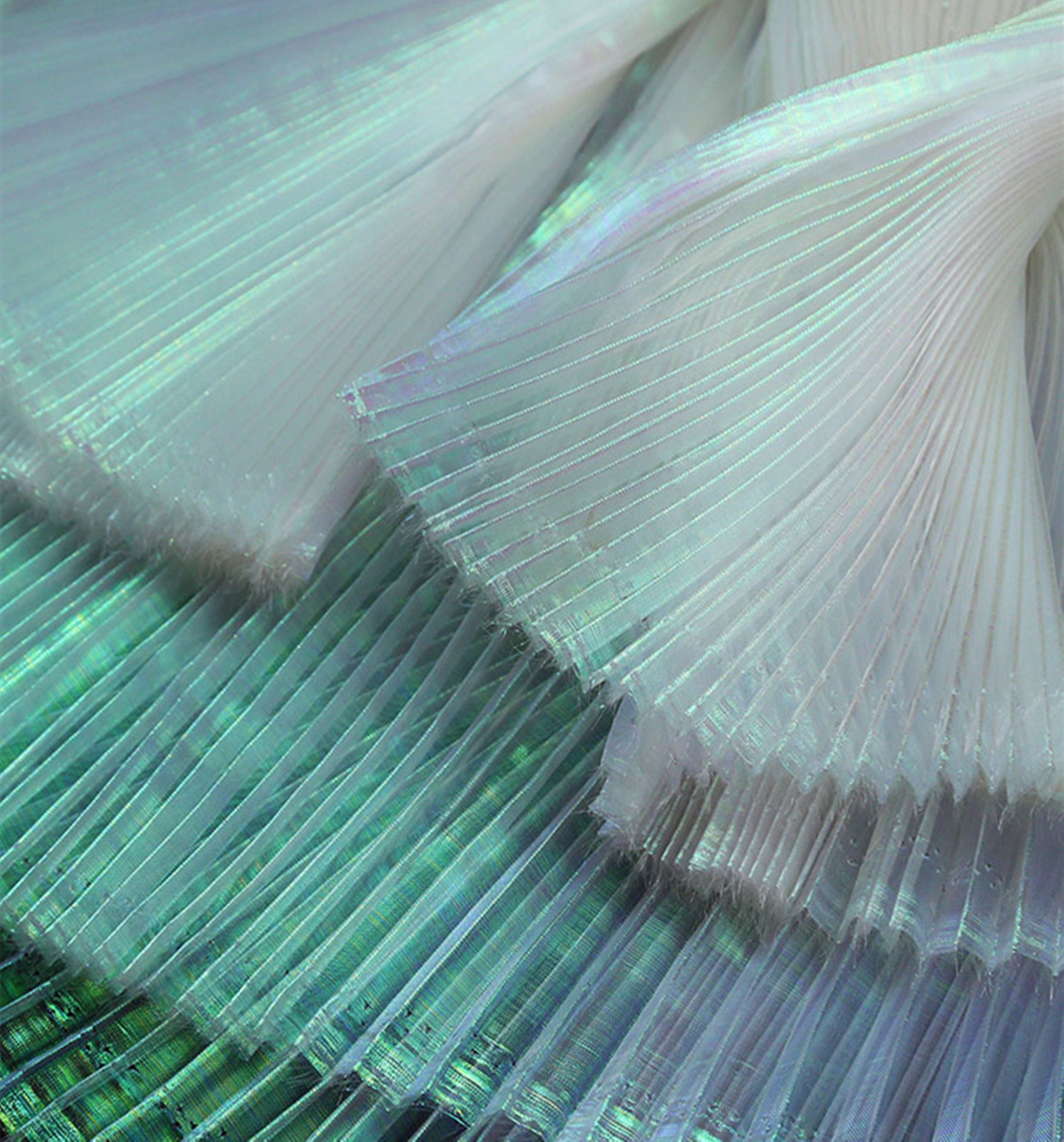 12 Colors Tripe Pleated Fabric,wrinkle Chiffon Fabric,sew for Pleated ...