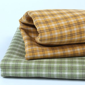 3 Colors 100% Cotton fabric,Vintage Check Quilt Fabric,Soft Cotton Fabric,Width 57&#39;&#39;