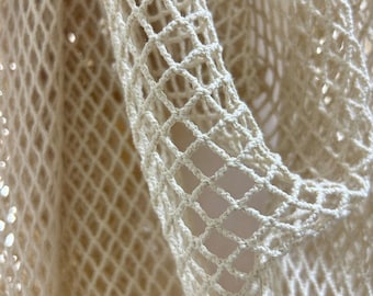 Beige Hollowed Fabric,Sheer Rustic Texture Fabric for Haute Couture,Goth Dress,Costume