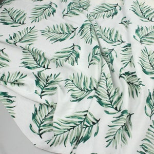 Summer Cotton Fabric,floral and Leaf Cotton Fabric,beach Dress Fabric ...
