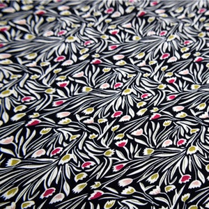Floral Satin Fabric,Cotton Fabric,Light Weight Fabric,Dress Fabric,Width 59 Inch