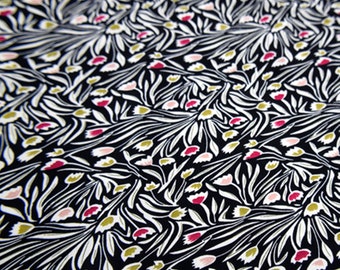 Floral Satin Fabric,Cotton Fabric,Light Weight Fabric,Dress Fabric,Width 59 Inch