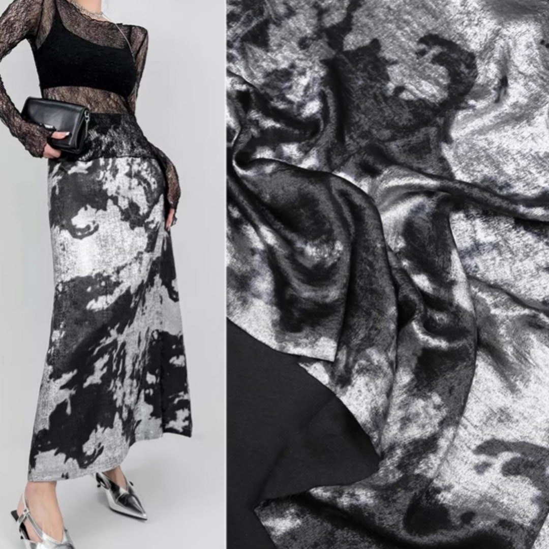 Tela de gasa de lámina metálica plateada, tela metálica brillante