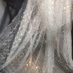 Luxury Lace Fabric,Shiny Mesh Fabric,Sequins Tulle Lace Fabric,Wedding Lace,Veil Lace