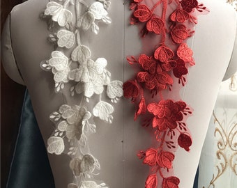 Flower lace Applique,Embroidery Applique Patch,Decorative Patches for Craft,DIY Accessories