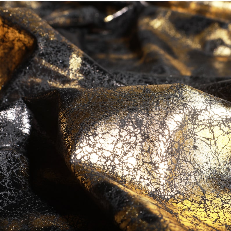 Gold Shiny Cotton FabricGilding Cotton FabricClothing Fabric Etsy
