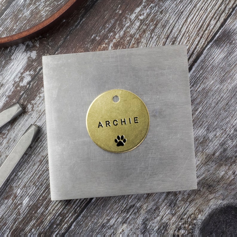 Personalized Dog ID Tag Engraved Dog Tag for Collar Brass Etsy