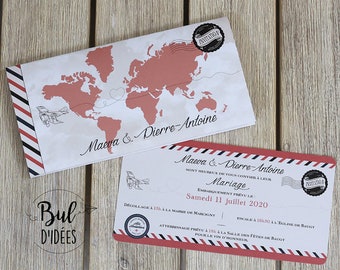 Flight Invitation Etsy