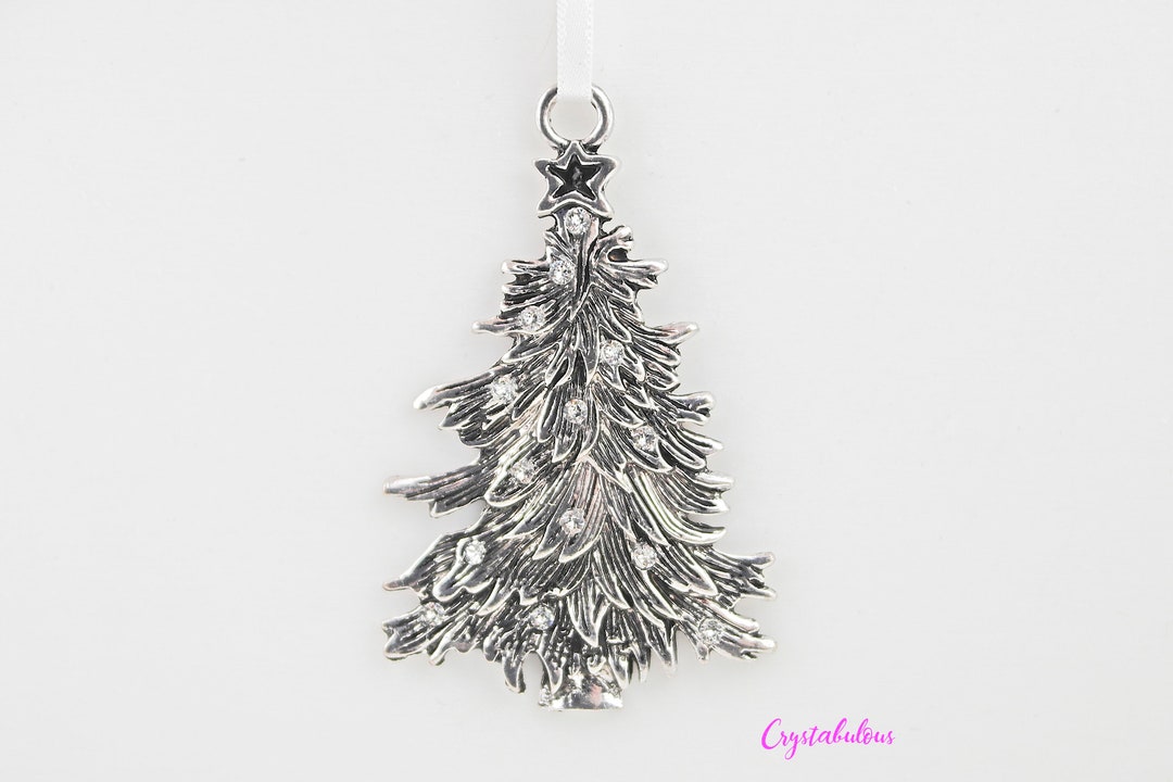 Premium Crystal Christmas Tree Pendant, Large Crystal Christmas