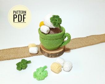 St patricks day decor St patricks day crochet patterns Amigurumi crochet pattern St patricks day ornament Saint Patricks Day Plushie pattern