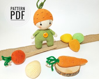Easter crochet patterns Easter egg Crochet pocket doll pattern Easter table decor Easter ornaments Egg pattern Amigurumi pattern