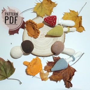 Mushroom crochet pattern Amigurumi crochet pattern Mushroom decor Crochet mushroom Mushroom decoration Mushroom plush Easy crochet pattern