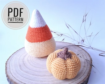 Halloween pattern Halloween pumpkin Candy corn decor Halloween decor Crochet patterns Pumpkin pattern Halloween toy Pumpkin decor